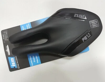 Sillín ISM PS 1.1 30 acolchado 130x250 mm riel cromado (negro) #VL90732BLK Foto 1 de 4