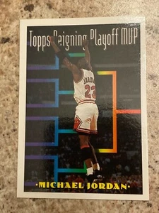 1993-94 Topps Reigning Playoff MVP Michael Jordan #199 Mint - Picture 1 of 10