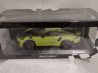 Mini champ 1:18 Porsche 911 GT2  RS Green 1 to 504 pieces - Image 1 of 4