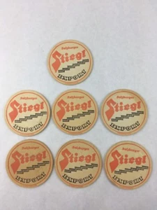 Lot 7 Vintage Coasters Salzburger STIEGLl Export Runmann K. G. Wildon - Picture 1 of 9