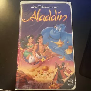 Vintage Walt Disney VHS Movie Black Diamond - ALADDIN - Picture 1 of 5