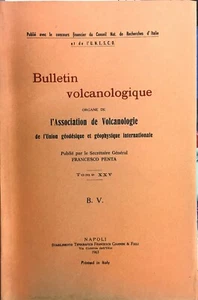 (Geologia) BULLETIN VOLCANOLOGIQUE - TOME XXV - Napoli 1963 - Imagen 1 de 1