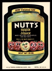 1974 Topps Wacky Packages Series 10 #7 Nutt's Apple Sauce EX/MT