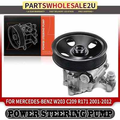 Bomba de dirección asistida para Mercedes-Benz W203 C240 C320 C209 CLK500 R171 con polea Foto 1 de 4