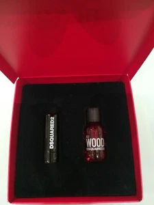 MINIATURA PROFUMO RED WOOD DSQUARED2 EAU DE TOILETTE DA 5 ML CON ROSSETTO ROSSO - Foto 1 di 5