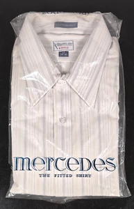 New KG Men's Store ENRO Mercedes The Fitted Shirt Mens LS Striped Shirt 17 34-35 - Picture 1 of 7