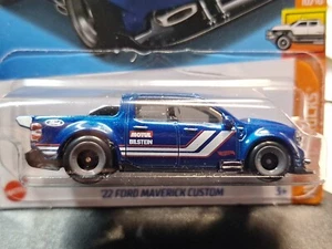 2024 Hot Wheels '22 For Maverick Custom Blue 196/250 US Card - Picture 1 of 2