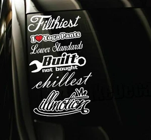 Blacklisted JDM Decals 4.4 _ sticker bomb set QTY 6/ waterproof / 7 year life - Picture 1 of 3