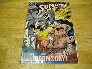 SUPERMAN THE MAN OF STEEL COMIC #19 DOOMSDAY - ENERO 1993 -- DOS (2) AUTÓGRAFOS - Imagen 1 de 10