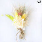 1pc Mini Natural Dry Flowers Bouquet Boutonnières Groomsmen Buttholes Bridesma 