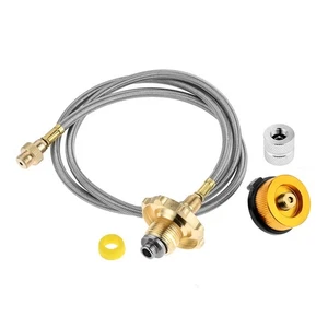 Stove Adapter Hose Propane Gas Extension Hose W Adapter Kit For Outdoor Camping - Imagen 1 de 8