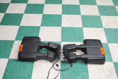 02-07 F350 Aftermarket Black Cap Pair Left LH Right RH Power Tow Door Mirrors OE — 第 1/4 张图片