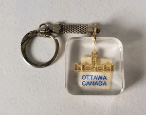 Ottawa Kanada Schlüsselanhänger Key Chain klar gold Parlamentsgebäude Souvenir #135 - Bild 1 von 7