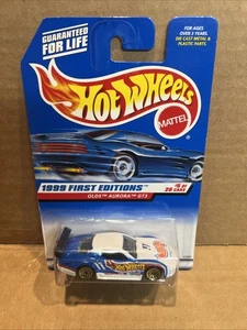 MINT HOT WHEELS 1999 FIRST EDITIONS 5 OF 26 - OLDS AURORA GT3 WHITE & BLUE MINT - Picture 1 of 7