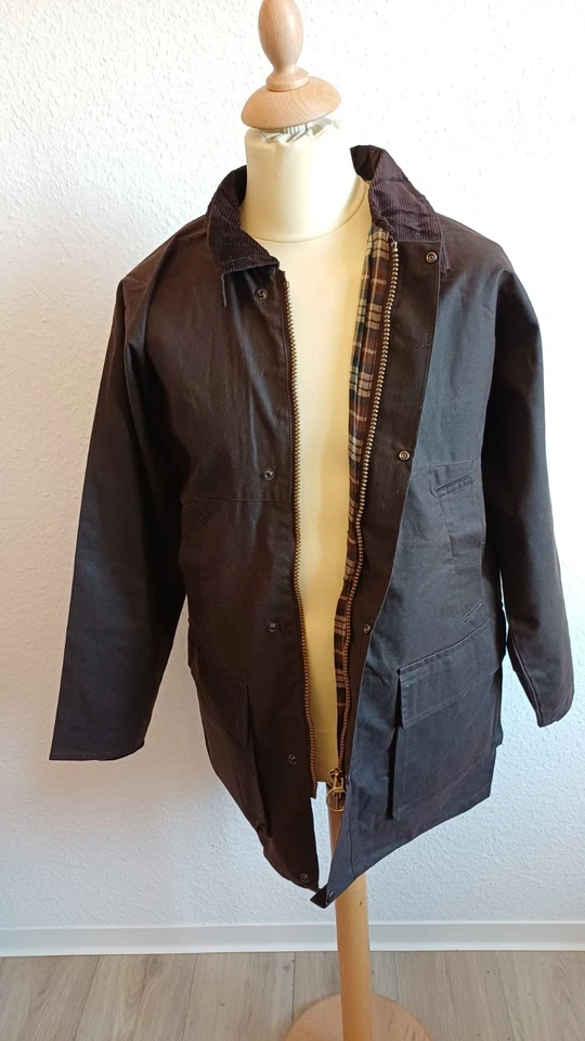 echt englische Wachjacke HUNTER  in antikbraun Gr X S / S  / L - Bild 1 von 2