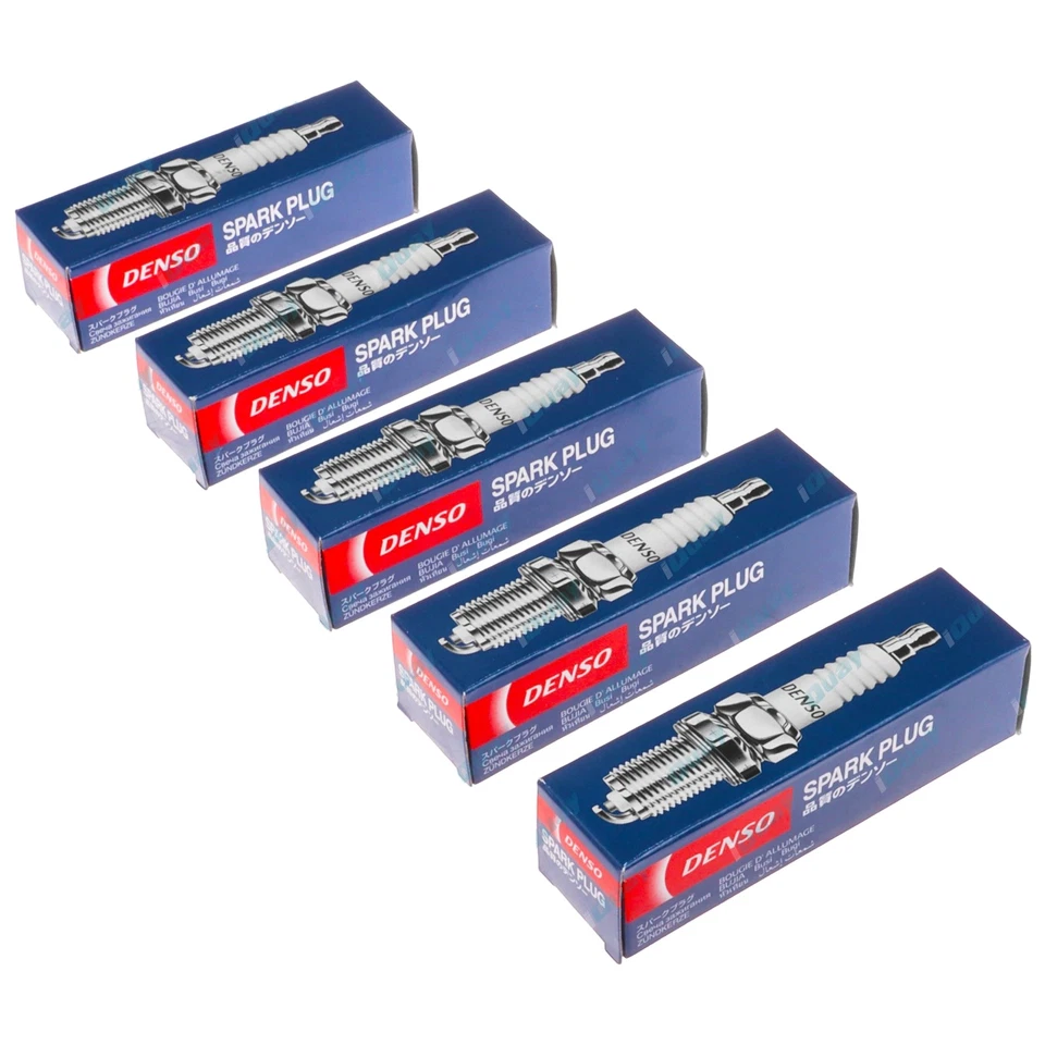 5 Denso Nickel Spark Plugs for Volvo C30 M SERIES 5 cyl 2.4L B5244S 2007~2010 - image 1 of 1