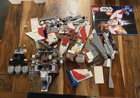 LEGO Star Wars: T-6 Jedi Shuttle (7931) INCOMPLETE Has 2 Mini Figures