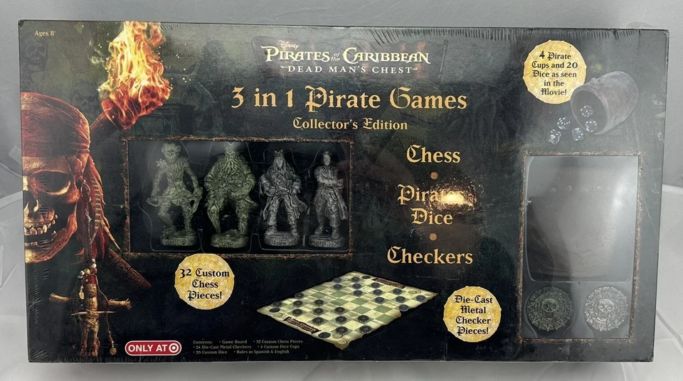 Disney Pirates of The Caribbean Dead Mans Chest 3 in 1 Games Collectors Edition