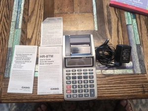 Casio HR-8TM Printing Calculator Tax & Exchange 12 Digits Tested - Picture 1 of 1