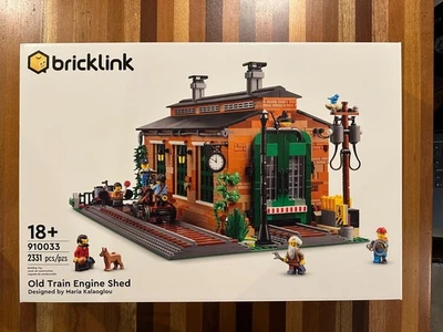LEGO Bricklink 910033: Old Train Engine Shed - Designer Program NEW & SEALED - Image 1 of 4
