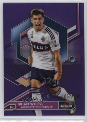 2023 Topps Finest MLS Purple Refractor /250 Brian White #72 - Image 1 of 2