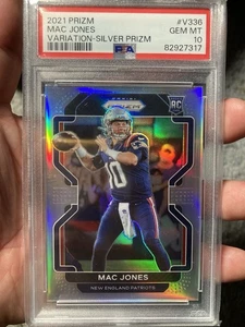 2021 Panini Prizm - Rookie Variation Silver Prizm #V-336 Mac Jones - PSA 10 - Bild 1 von 4