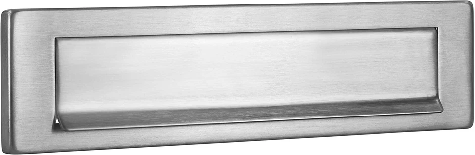 Briefeinwurf Edelstahl 340x76 mm Briefschlitz Postklappe Briefeinwurfklappe matt - Bild 1 von 4