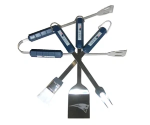 New England Patriots Siskiyou 4-Piece Grill Tool Set - Picture 1 of 1