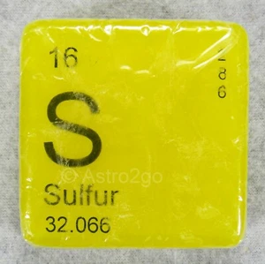 PERIODIC TABLE ELEMENT "S" SULFUR NOVELTY HAND BATH SOAP-4 oz JUST BUBBLY NEW! - Picture 1 of 6