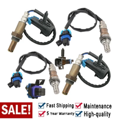 Set(4) O2 Oxygen Sensors Up & Downstream For 2007-2013 GMC Chevy Silverado 1500 - Image 1 of 4