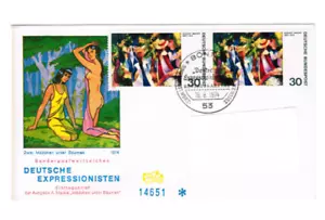 Ersttagsbrief D. Expressionisten 1974 2 Sonderpostwertzeichen + Sonderstempel - - Bild 1 von 2