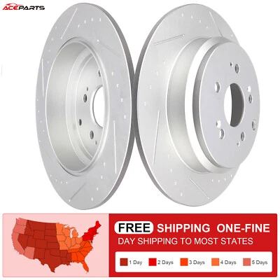 Rotores de freno traseros aptos para Honda Pilot Odyssey Acura MDX ZDX 2011-2017 Foto 1 de 4