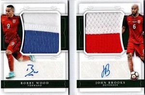 2018 Bobby Wood&John Brooks /15 PANINI National Treasures Dual Jersey Auto
