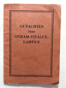 Gutachen uber Osram Vitalux Lampen (Katalog) - Bild 1 von 3