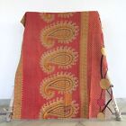 Vintage traditionelle Kantha Throw Single Quilt indische 1-teilige Decke...