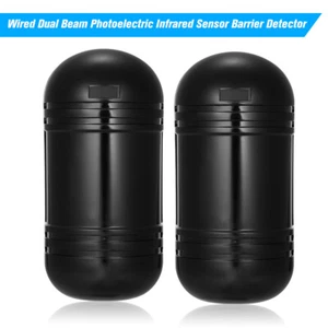 300M Wired Dual Beam Infrared Sensor Barrier Detector Alarm Tamper System T7K5 - Picture 1 of 11