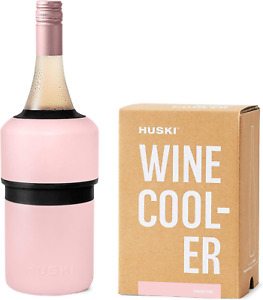6-Hour Cooling Iceless Wine Chiller Bottle Accessory for Champagne Bottle- Pink