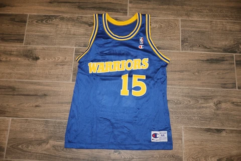 Golden State Warriors Latrell Sprewell NBA Basketball Jersey Champion 44 Retro Cover