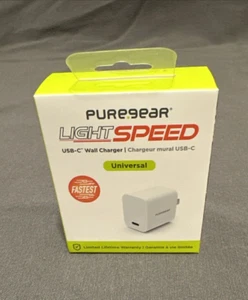Pure Gear Light Speed 20W USB-C Universal Fast Wall Charger White - Picture 1 of 6