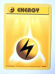 Energy 100/102 (LP, Pokemon Card, Vintage, Base Set, 1999, Lightning, Common) - Picture 1 of 2