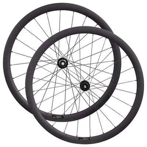 700c Cyclocross Road Bike Carbon Wheelset Disc Brake Center Lock Hub Clincher - Picture 1 of 13