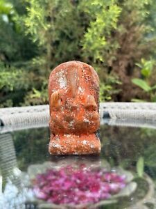 Ancient 1890’s Old  Stone Hand Carved Hindu God Ganesha Marble  Sculpture