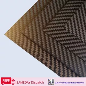 3K 100 % starre Kohlefaserfolie 0,25, 0,5, 1,0, 1,5, 2,0, 2,5, 3,0, 4,0, 5,0 mm - Bild 1 von 3
