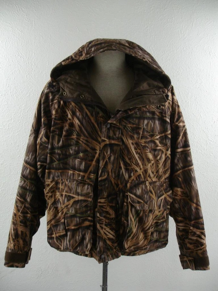 Men's L Cabela's Dry-Plus Thermolite Hunting Parka Jacket Mossy Oak Shadow Grass - Image 1 of 4
