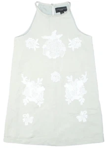 Victoria Beckham for Target Floral Lace Appliqué Sage Halter Dress Girls - Picture 1 of 2