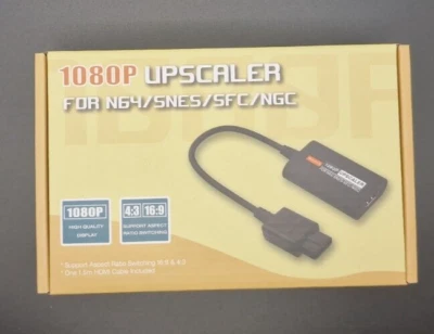 SNES Super Nintendo / GameCube NGC HDMI Adapter HDTV Converter Upscaler 1080p