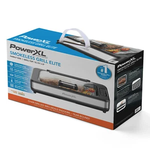 Parrilla eléctrica interior Power XL sin humo Elite plus - ¡Tapa de vidrio templado!! - Imagen 1 de 5