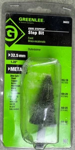 Greenlee 36022 1.28” / 32.5mm Multi-Hole Step Bit ISO-16, ISO-20, ISO-25, ISO-32 - Picture 1 of 5
