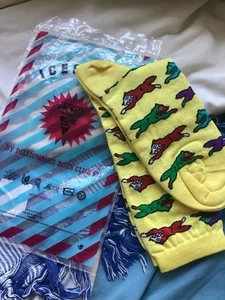 ICE CREAM - Billionaire Boys Club Yellow dog - Socks Size 5-7 - Picture 1 of 5