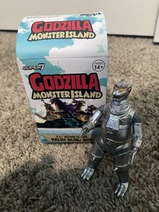 Super 7 Reaction Godzilla Monster Island Kaiju Blind Box Mechgodzilla '74 Figure - Picture 1 of 4